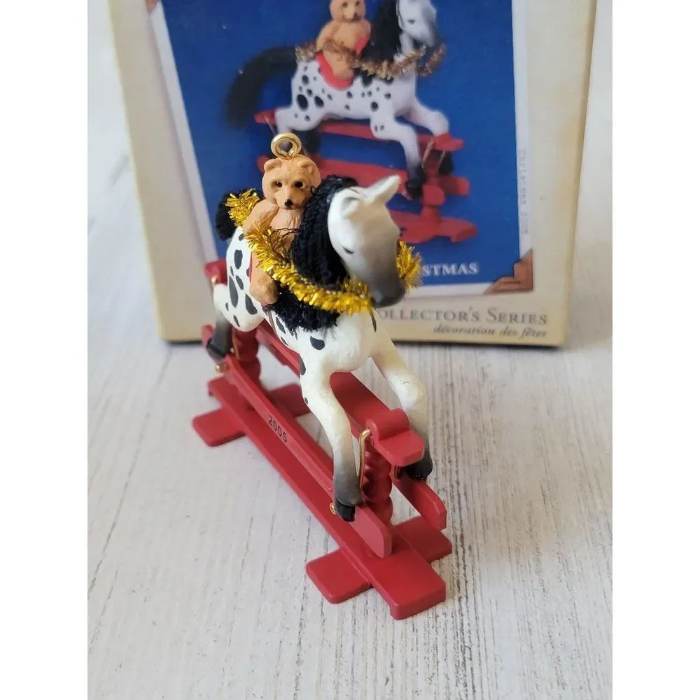 Hallmark 2005 a pony for Christmas ornament Xmas teddy‎ bear